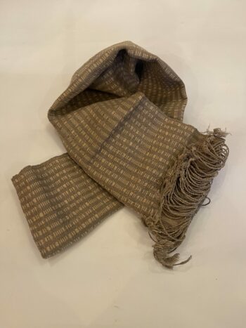 DEKIブータン産ストール23071Wild silk（野蚕） 70% COTTON 30%